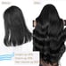20 Black Human Hair Hair Extensions (7 pcs Clip in) [FUOTONBUTY]