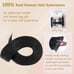 20 Black Human Hair Hair Extensions (7 pcs Clip in) [FUOTONBUTY]