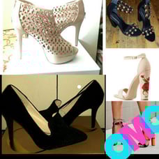 4 pairs of heels! Size 10!