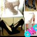 4 pairs of heels! Size 10!