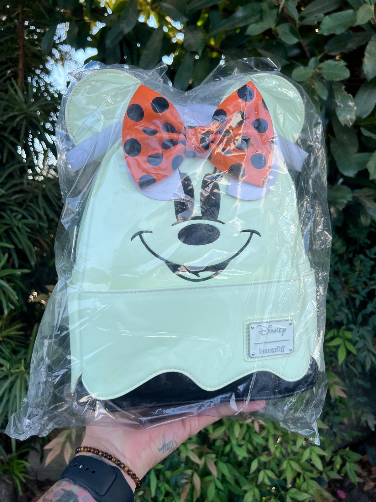 Minnie Ghost Loungefly Backpack And Wallet