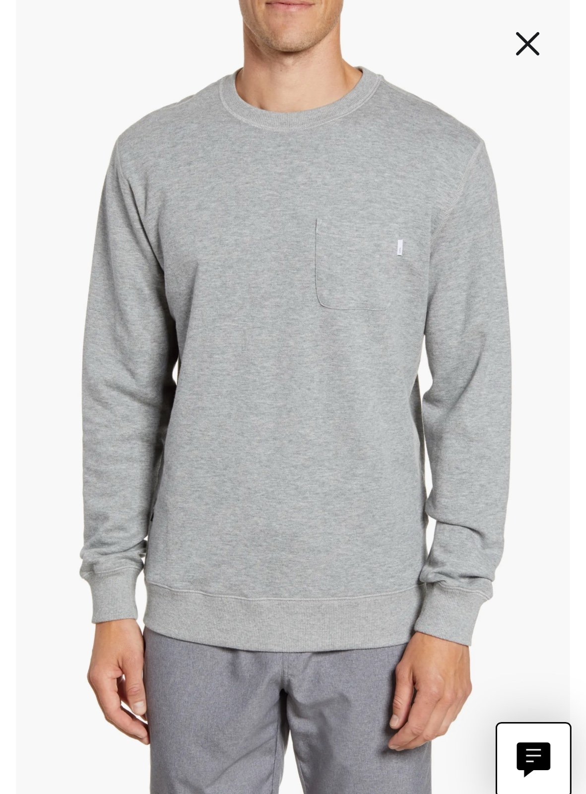 Men’s Vuori Jeffreys Pullover in Heather Gray - Sz XL
