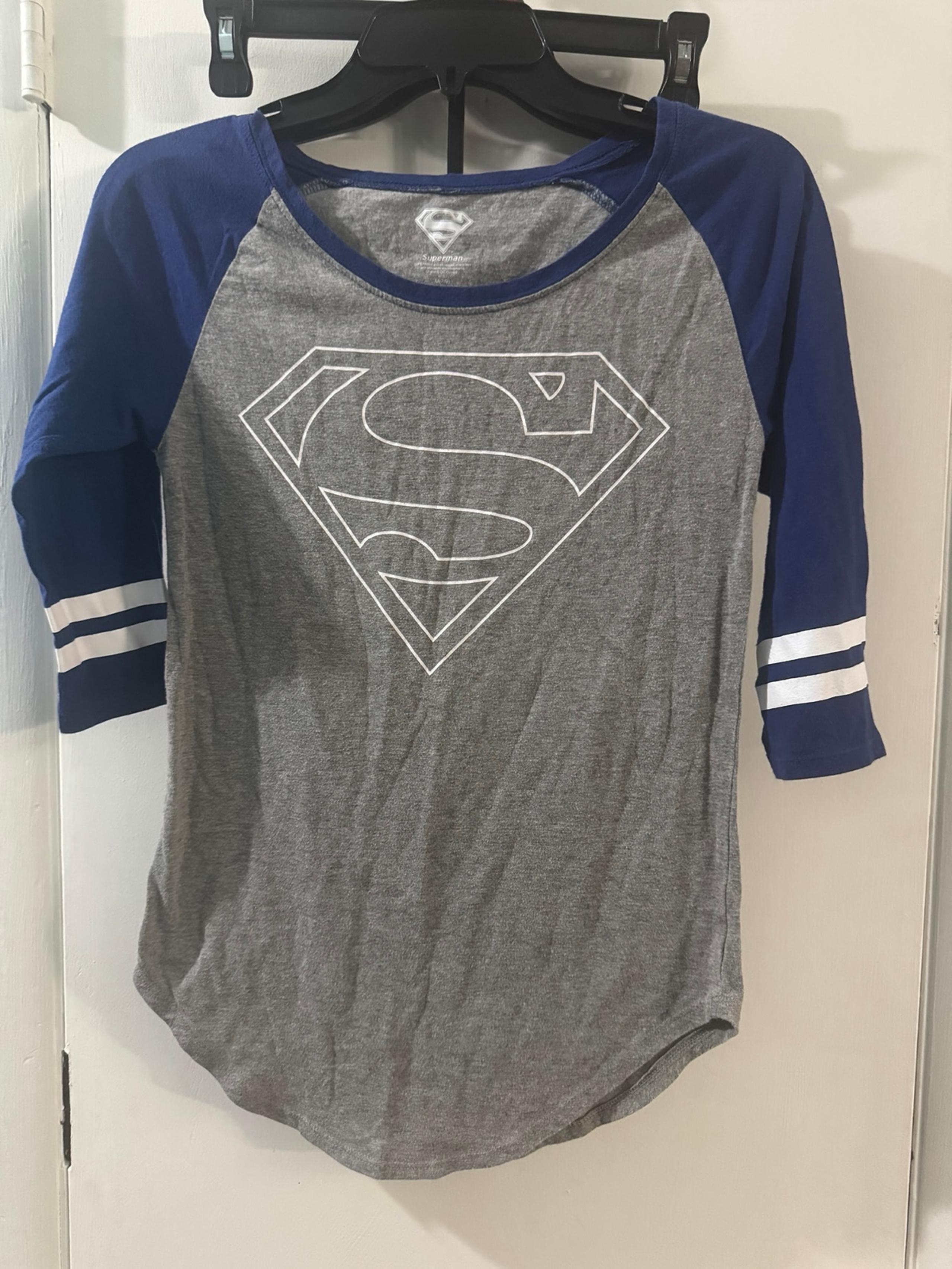 Superman Medium Baseball Tee