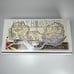 Fifth Avenue Frosted Crystal Viscount Nappy Candy Dish Bowls Set of 4