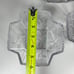 Fifth Avenue Frosted Crystal Viscount Nappy Candy Dish Bowls Set of 4