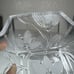 Fifth Avenue Frosted Crystal Viscount Nappy Candy Dish Bowls Set of 4