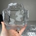 Fifth Avenue Frosted Crystal Viscount Nappy Candy Dish Bowls Set of 4