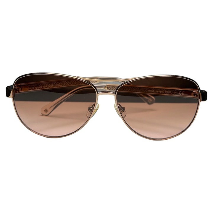Kate Spade Fara/S AU2M2 Aviator Sunglasses Rose Gold