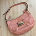 Coach Peach Leather Shoulder Bag. Great Condition. Kristin Bag. Top Handle.