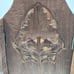 Vintage handmade wooden magazine rack-Newspaper rack-Letter holder-Carved Folk