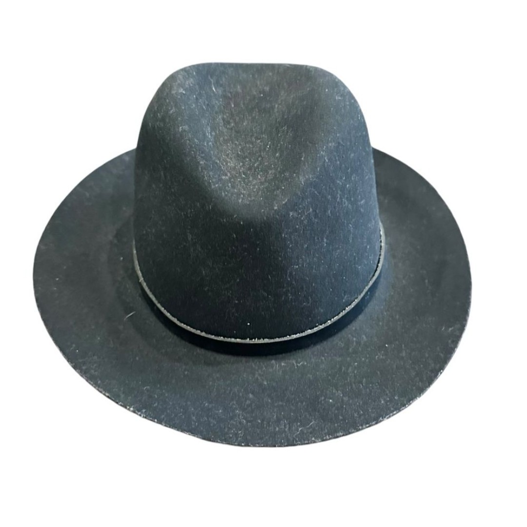 Rag & Bone Black Wool Floppy Brim Fedora Hat NWT