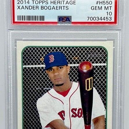 2014 Topps Heritage Xander Bogaerts #H550 PSA 10 Red Sox