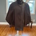 Iman brown cape coat