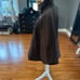 Iman brown cape coat