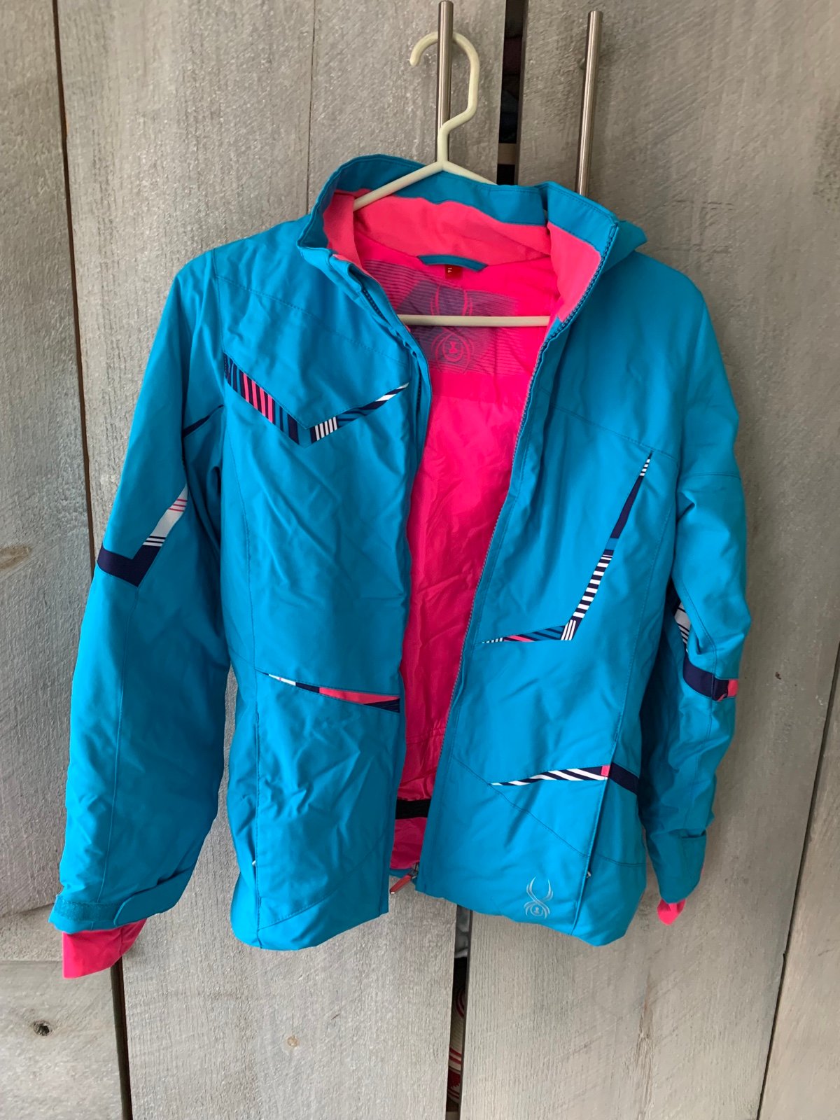 Spyder Blue and Hot pink Winter Coat