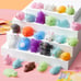 JOYIN 28 Pcs Valentines Day Gift Cards with Animal Squishy Toy, Kawaii Mochi Squ