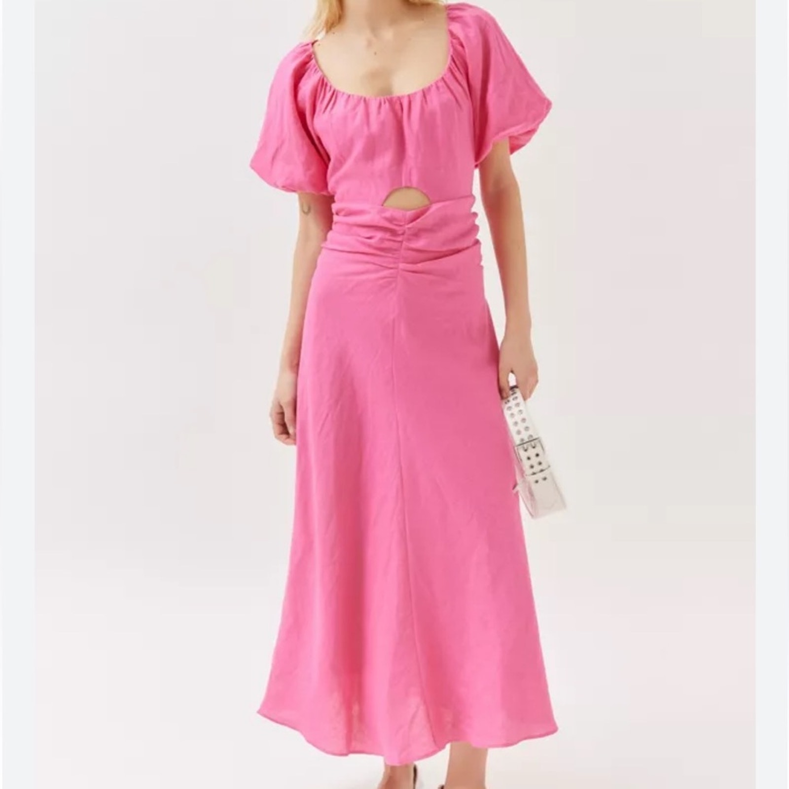 MINKPINK NWT size Large Pink Selena midi dress