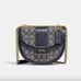 NWT - COACH Retail Alie Saddle Bag In Signature Jacquard - C3464 MIDNIGHT NAVY
