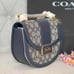 NWT - COACH Retail Alie Saddle Bag In Signature Jacquard - C3464 MIDNIGHT NAVY