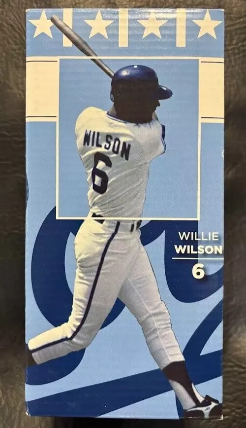 Kansas City Royals Willie Wilson #6 Bobblehead Promotion New