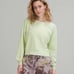 Lululemon Perfectly Oversized Cropped Crew *Softstreme Creamy Mint size 12