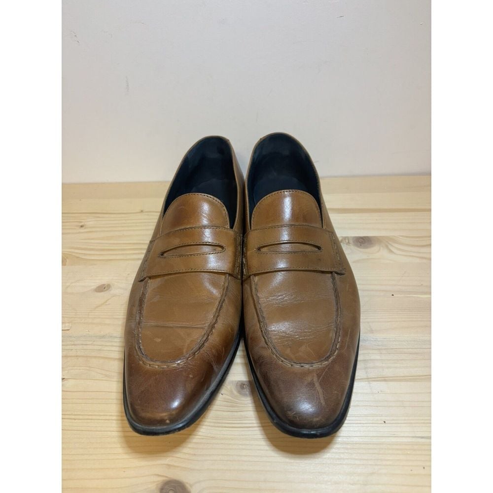 Oliver Sweeney Italy Mens Sz 11 Imola Brown Leather Loafers Shoes H13