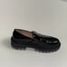 Free People Mackenzie Mj Loafers Black Patent Leather Size US 36.5 EU 6.5
