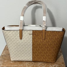 Michael Kors Medium Two-Tone Logo Tote bag