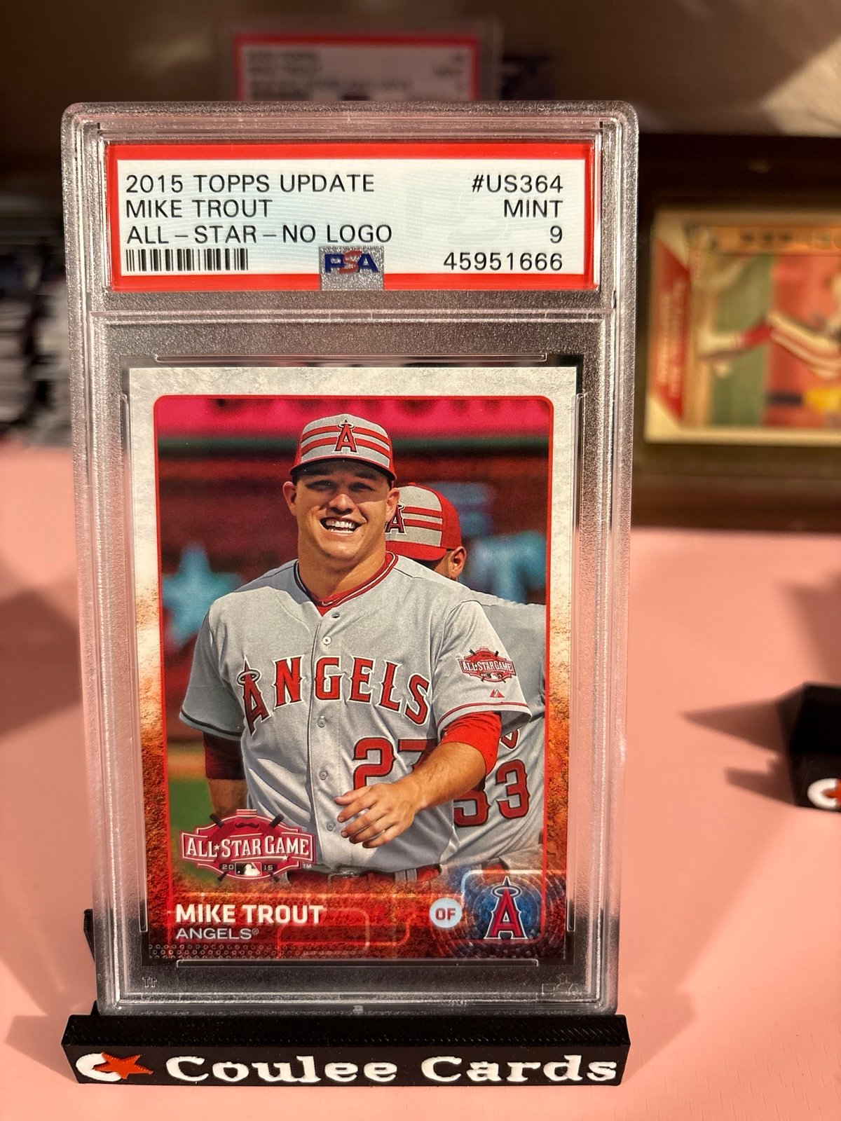 Baseball card graded