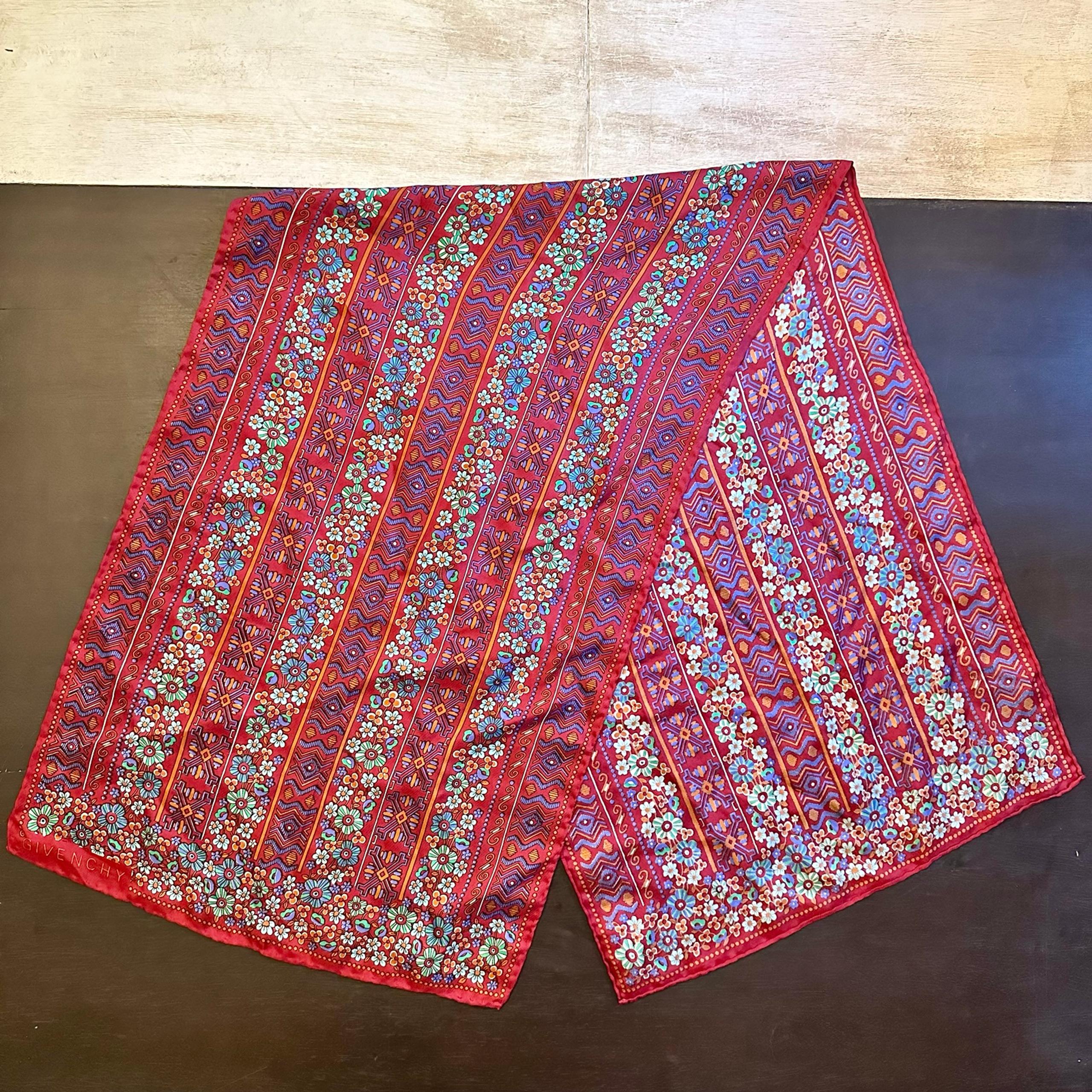 Givenchy mixed print rectangular scarf