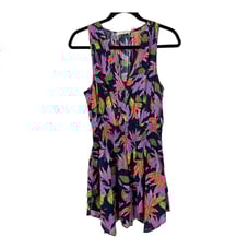 Ramy Brook dress Asher floral smocked minidress blue floral Medium M