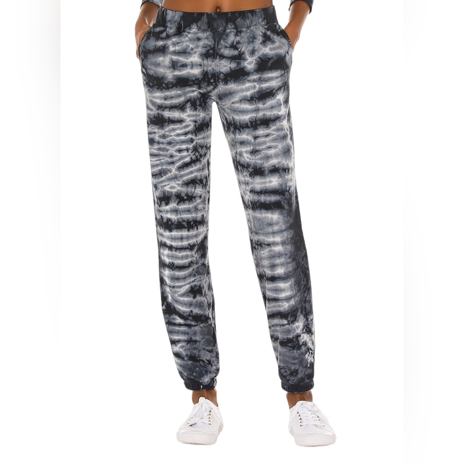 Monrow crystal tie dye high waisted pull on jogger XS