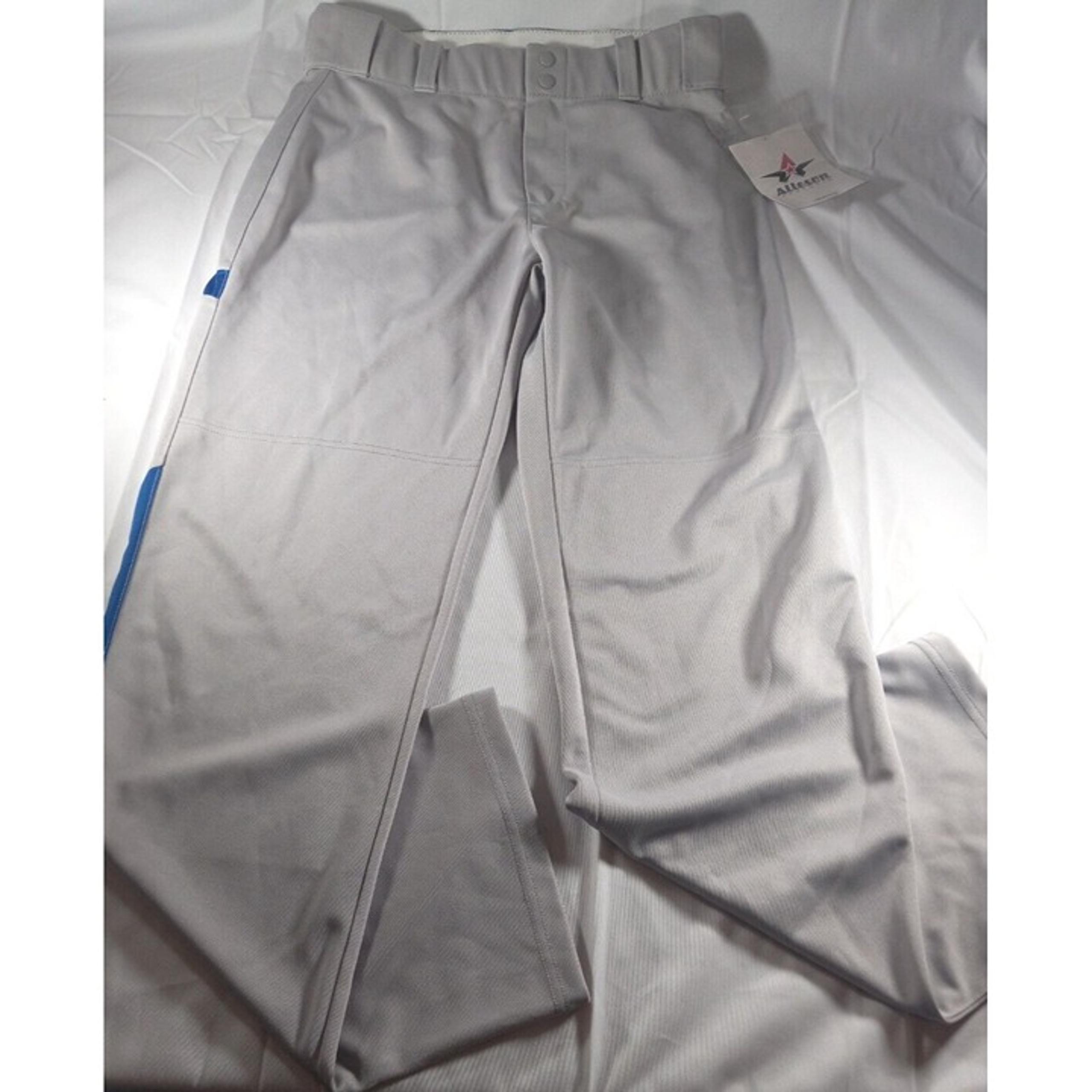 Alleson Athletic Men's Large Two Color-Grey & Blue-Baseball Pants New With Tags