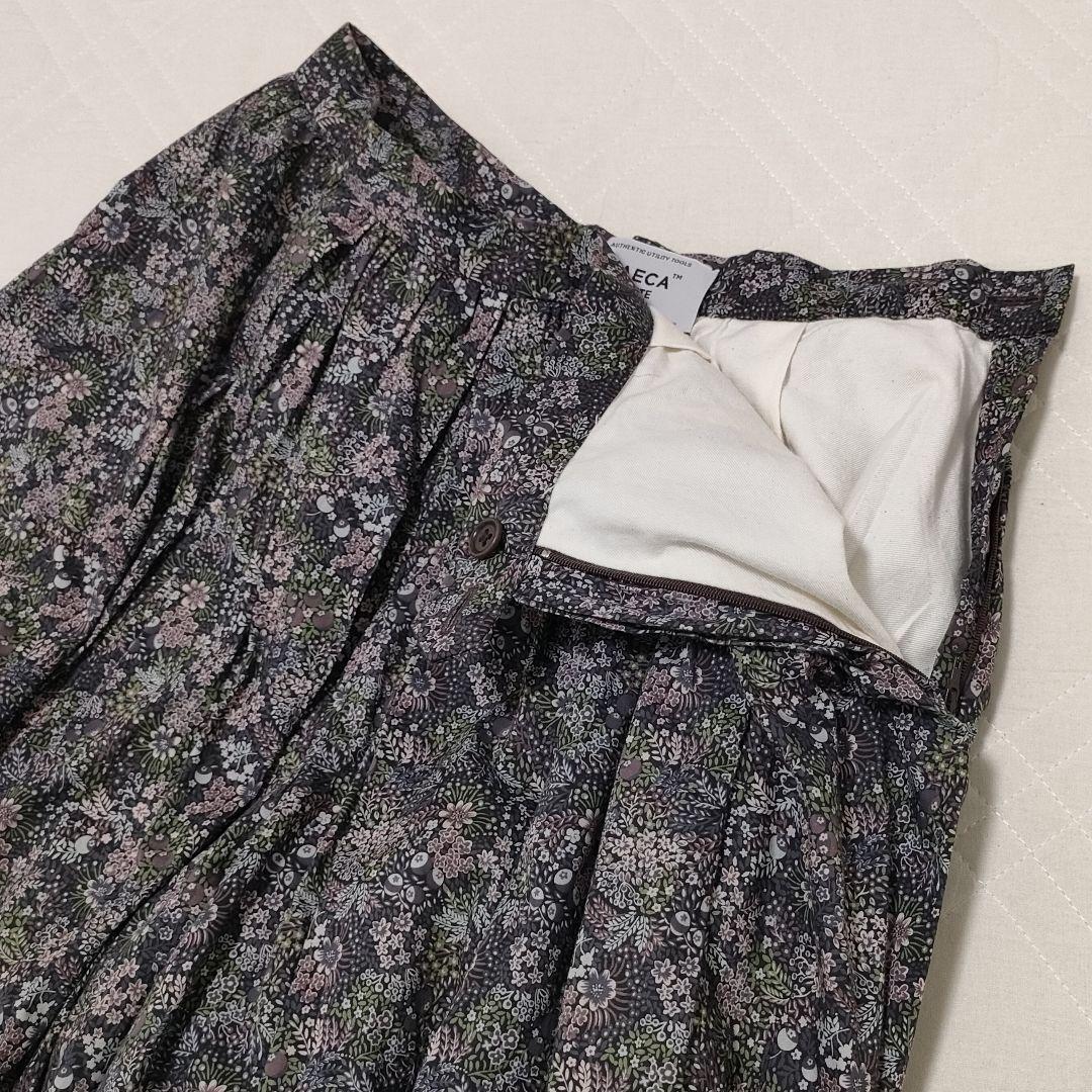 YAECA Tuck Culottes Pants Elderberry Liberty S Skort