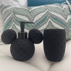 Disney Mickey Mouse Soap Dispenser and Toothbrush Holder Set