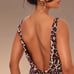 Leopard print sleek dress