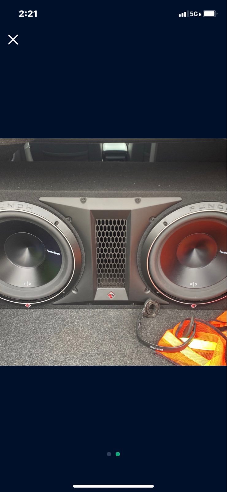 2 12 rockford fosgate p3 with 1200 w prime rockford fosgate 2 channel amp