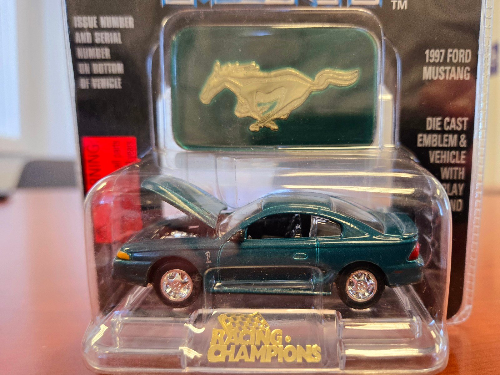 ULTRA RARE Racing Champions 1/64 1997 FORD MUSTANG Cobra green
