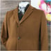 JOS A BANK Mens Overcoat Long Coat Camel Hair Jacket Size 40S Casual Brown
