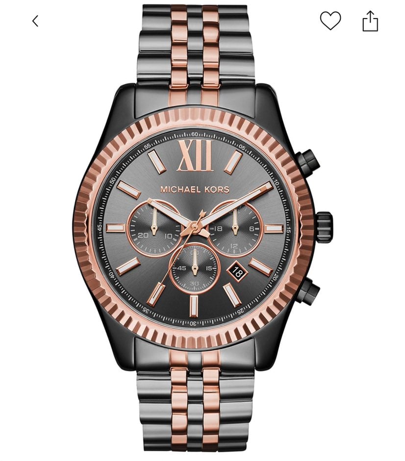 Michael Kors Unisex Chronograph Lexington Two-Tone Stainless Steel Watch - 44 mm
