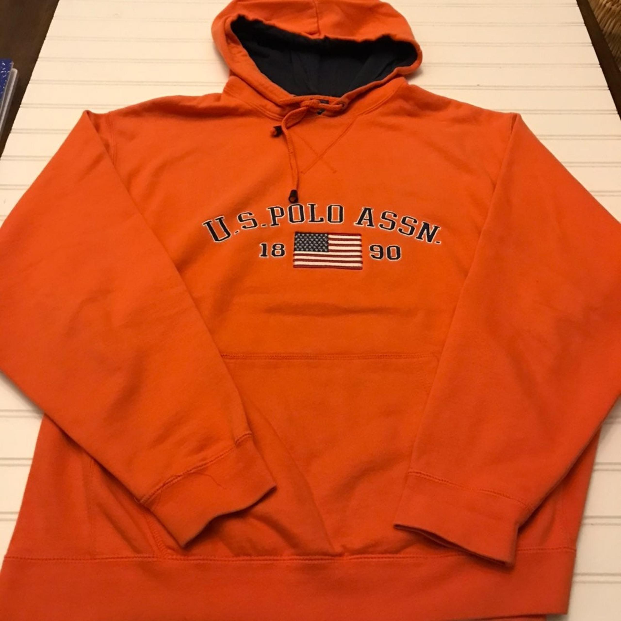 Polo vintage embroidery Hoodie Sz medium