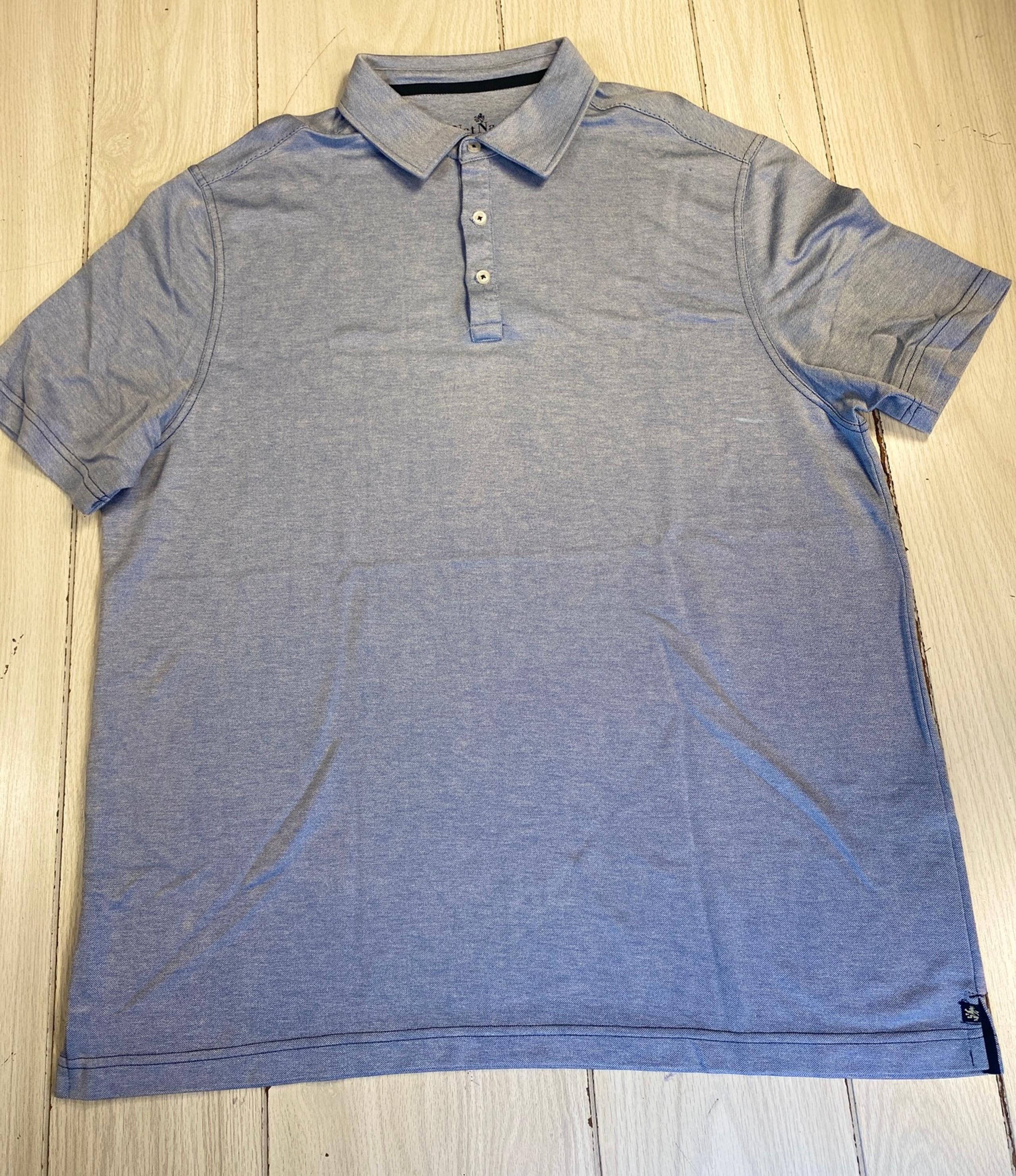 Nat Nast Luxury Originals Polo Shirt Large Blue Golf Rugby Golfing Basic XXL