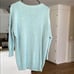 J. Crew 100% Cashmere 3/4 Sleeve Tunic Sweater Sz Medium Mint Green Aqua
