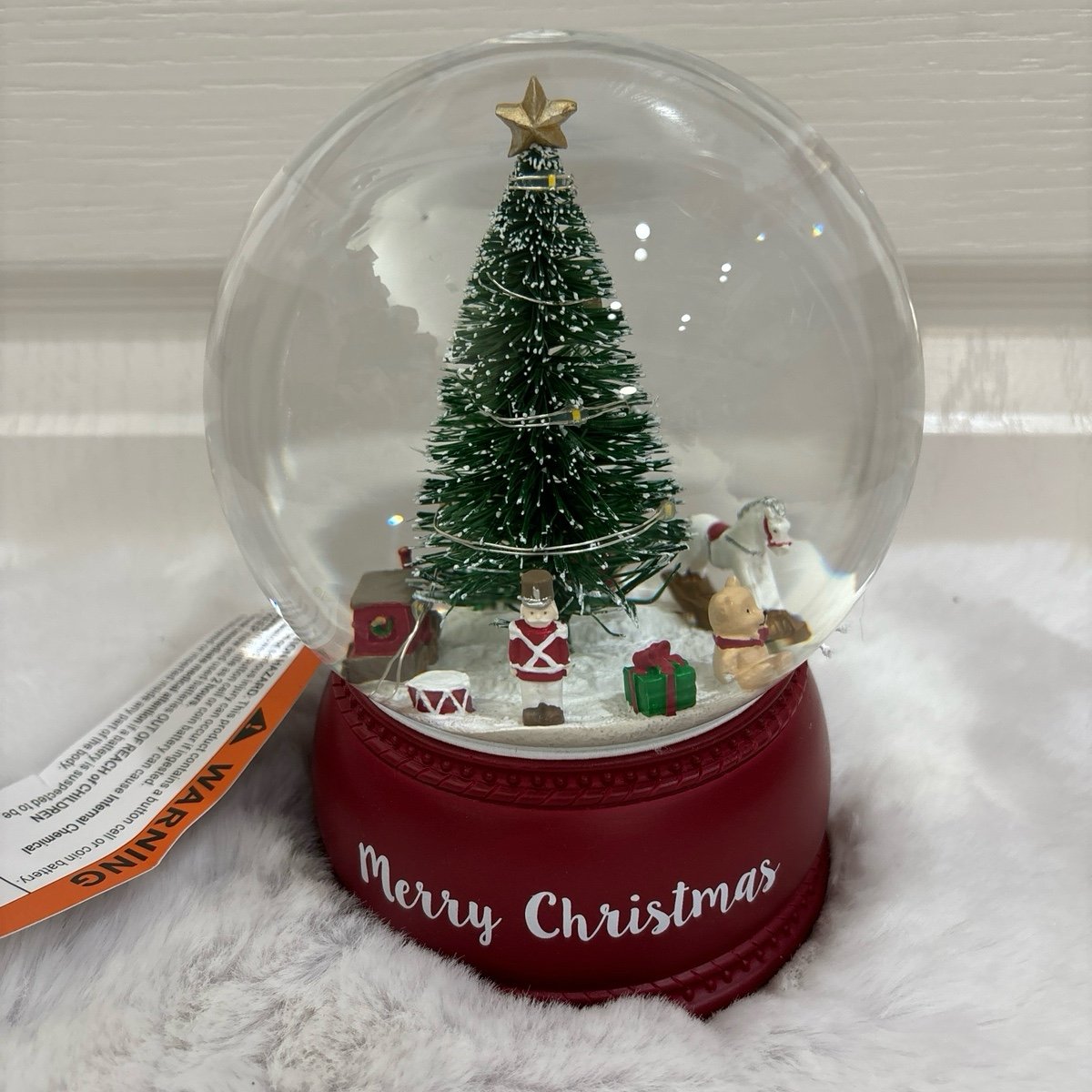 Christmas Tree Light Up Snow Globe