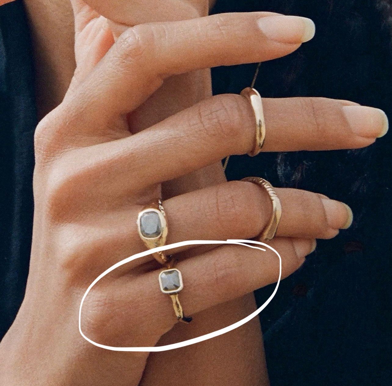 Catori Life Ancient Gray Diamond Ring