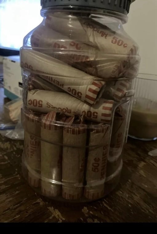 Jar of pennies