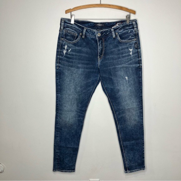Silver jeans girlfriend jeans size 16/29L