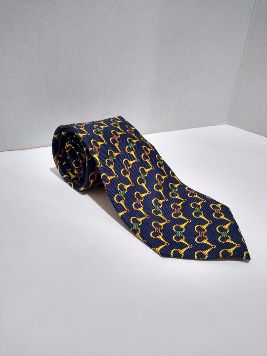 Bullock & Jones Blue & Gold Men's Tie