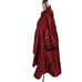 CRIMSON Red Puff Sleeve Button Down Asymmetrical Hem Tunic Dress Plus Size 3X