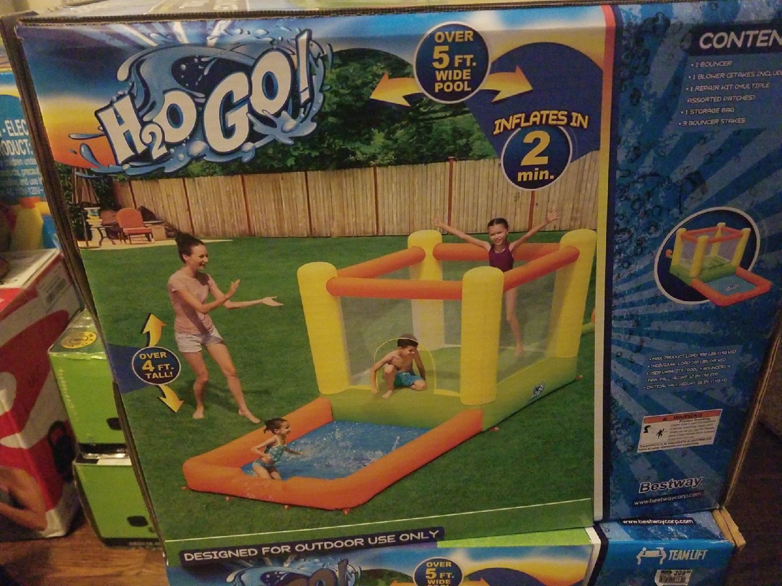 H2OGO Funplex Bouncer & Play Pool NEW